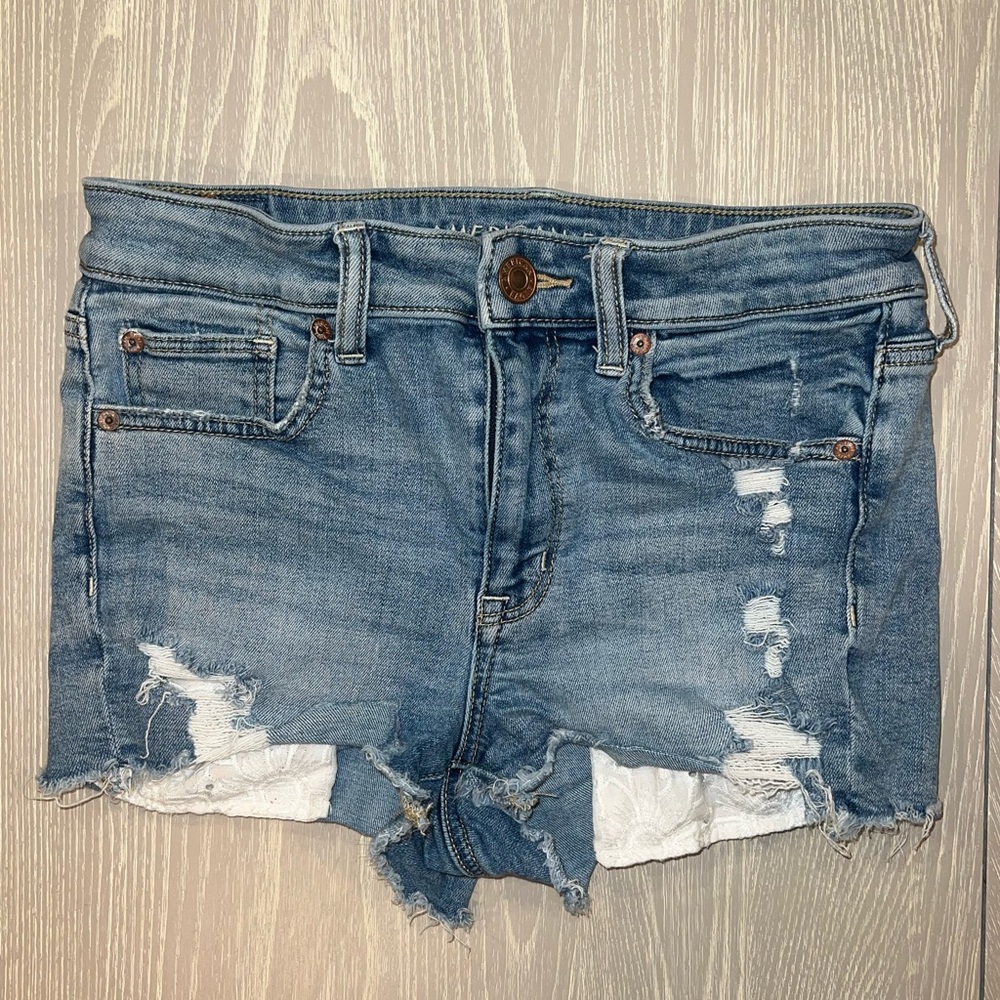 American Eagle Distressed Denim Women Shorts
